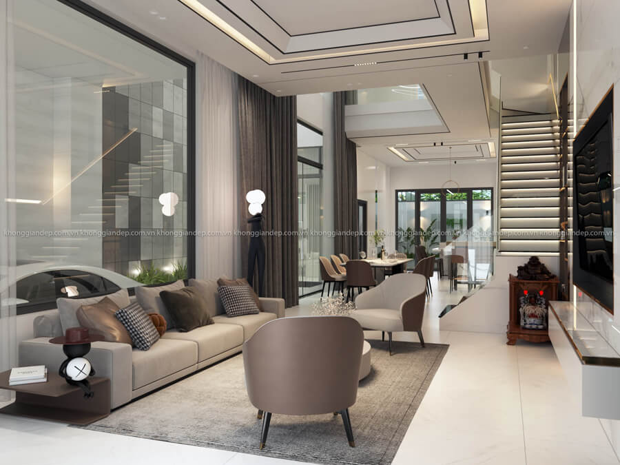 Thiết kế nội thất nhà phố Sleek Modern Residence