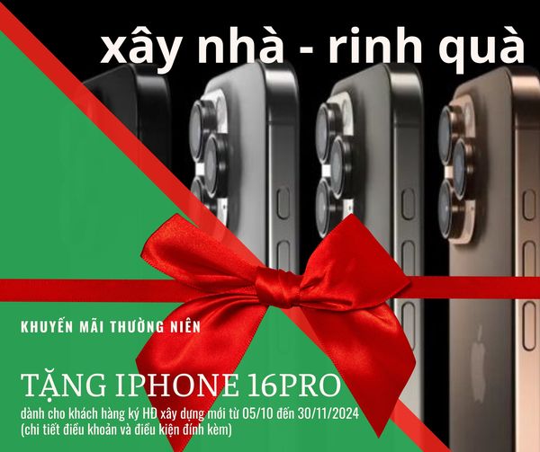 CHƯƠNG TRÌNH KHUYẾN MÃI THƯỜNG NIÊN : "XÂY NHÀ- RING QUÀ"